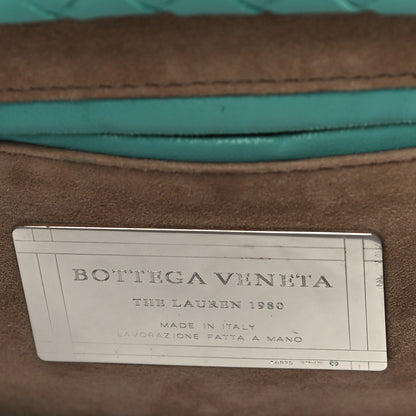 Bottega Veneta Nappa Intrecciato The Lauren 1980 Clutch Aqua Black 6 of 10