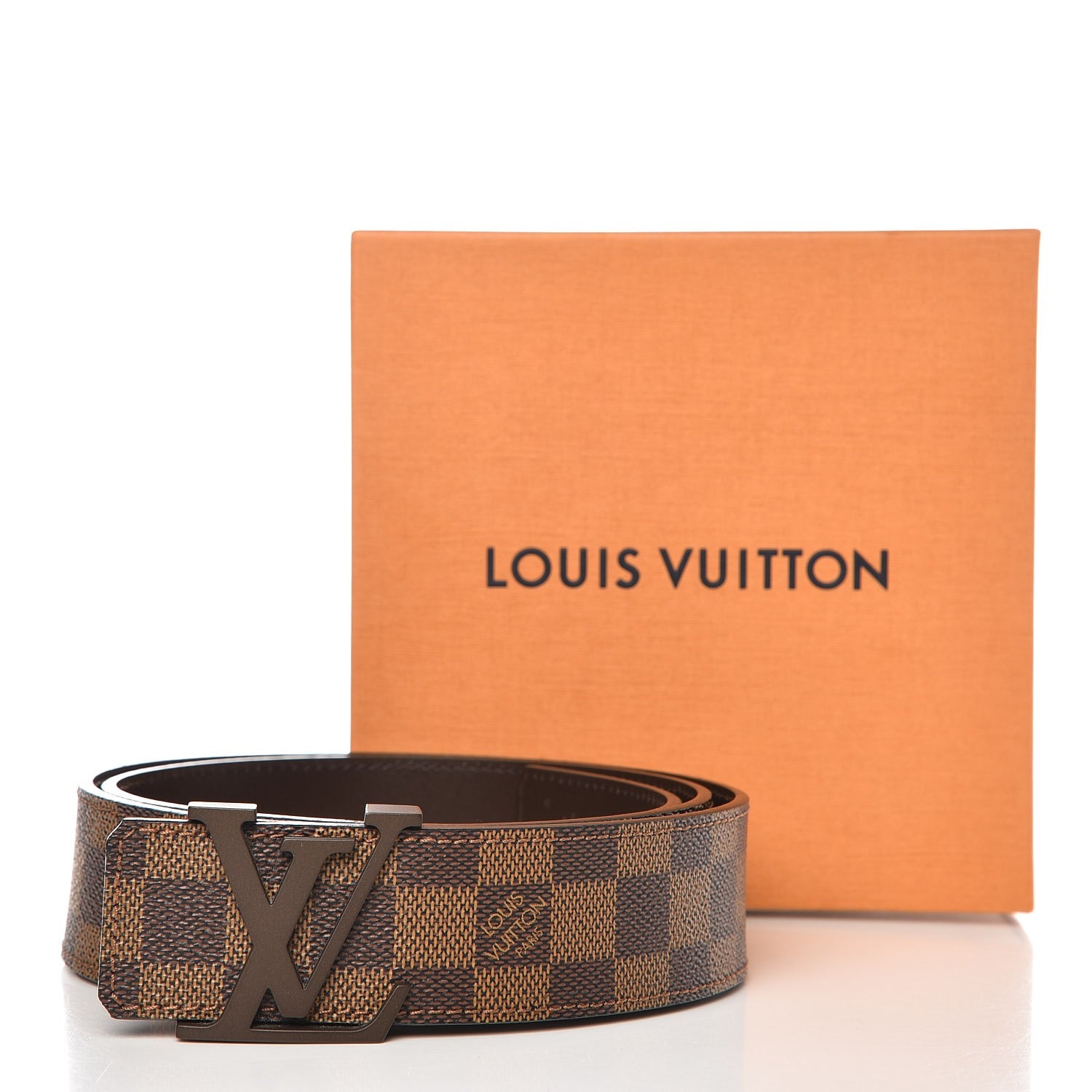 Louis Vuitton Damier Ebene 40mm LV Initiales Belt 95 38 8 of 8