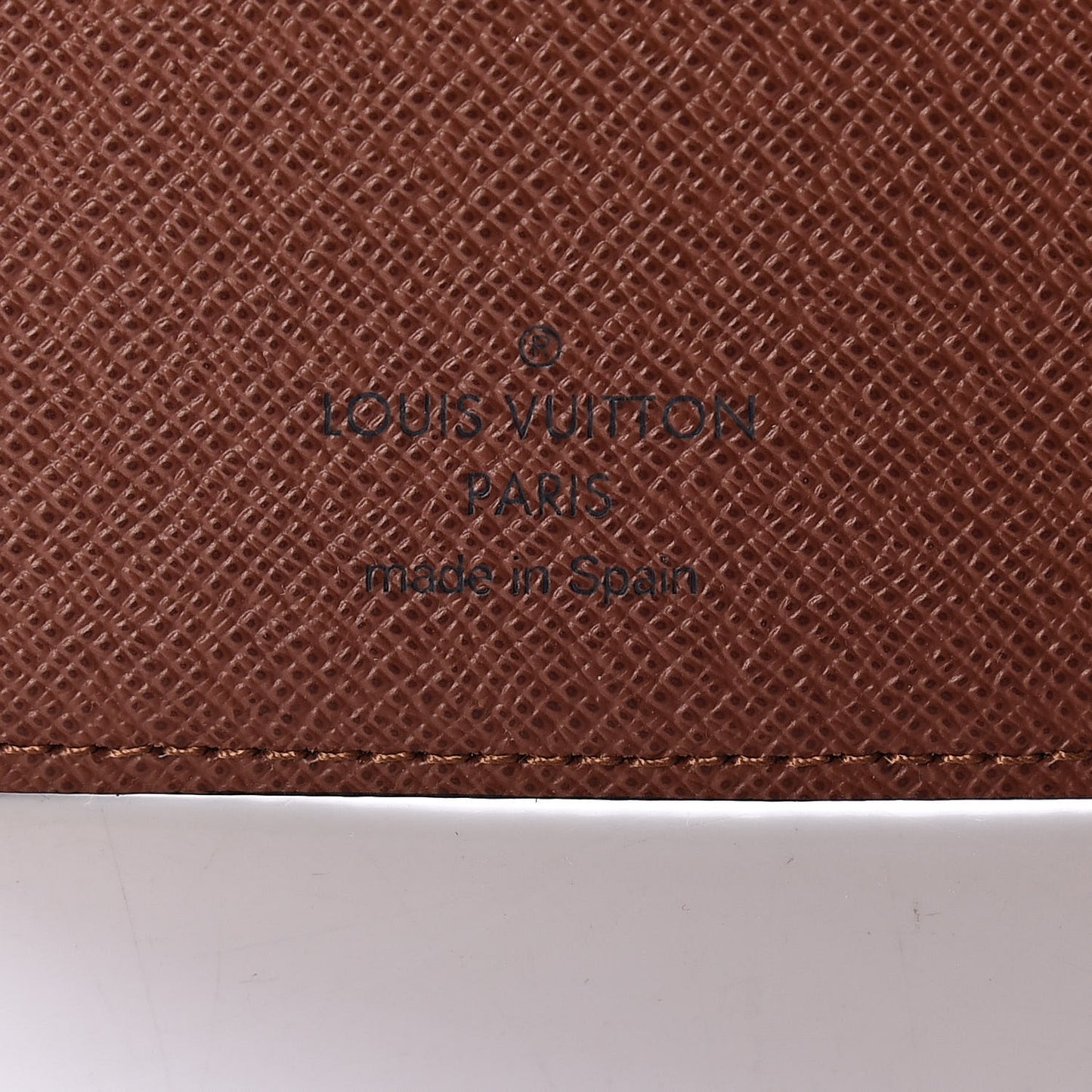 Monogram Simple Checkbook Holder Wallet Cover