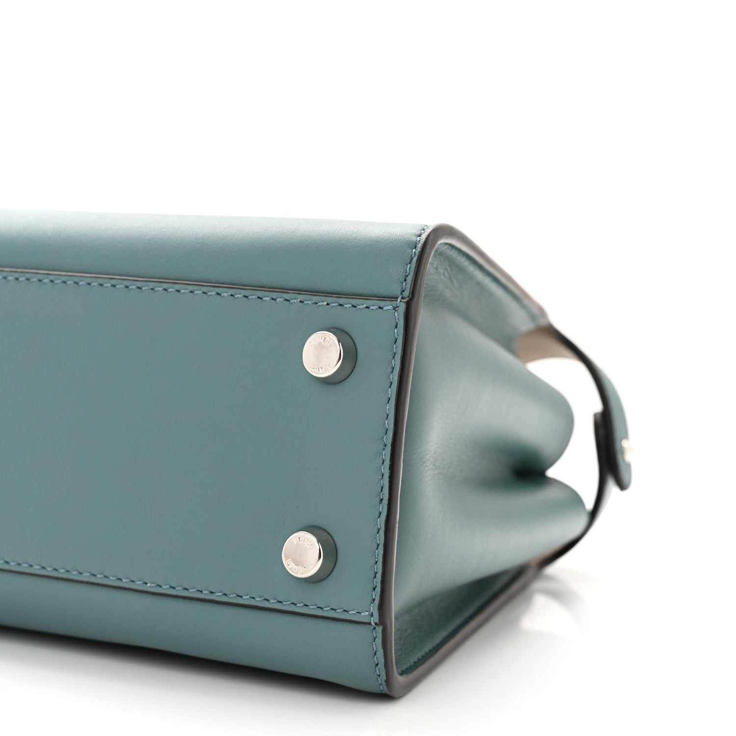 Fendi Vitello Tahiti Burro Bi-Color Medium Peekaboo Iconic Essentially Satchel Pound Sand Nuvola 11 of 11