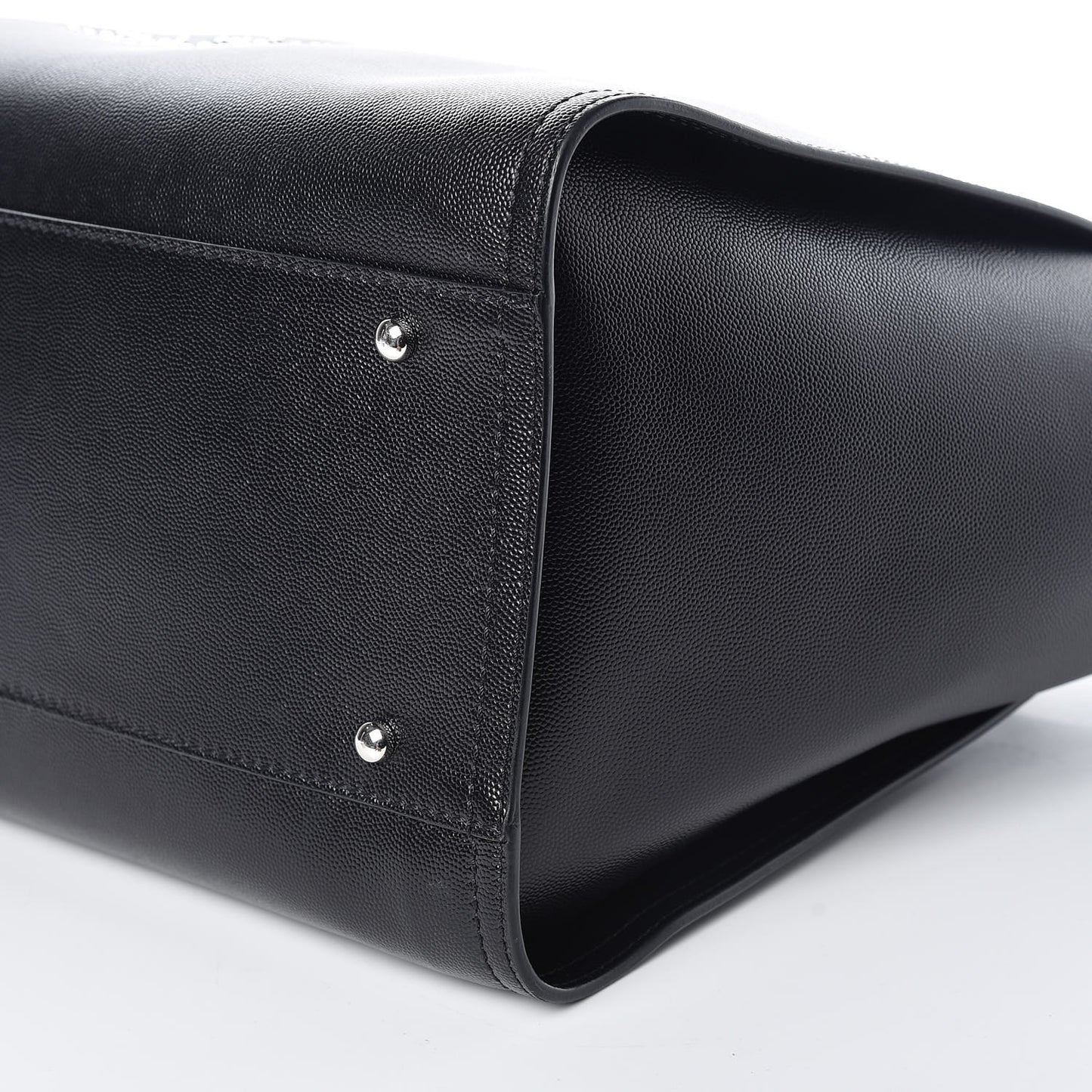 Caviar Medium Studded Deauville Tote Black