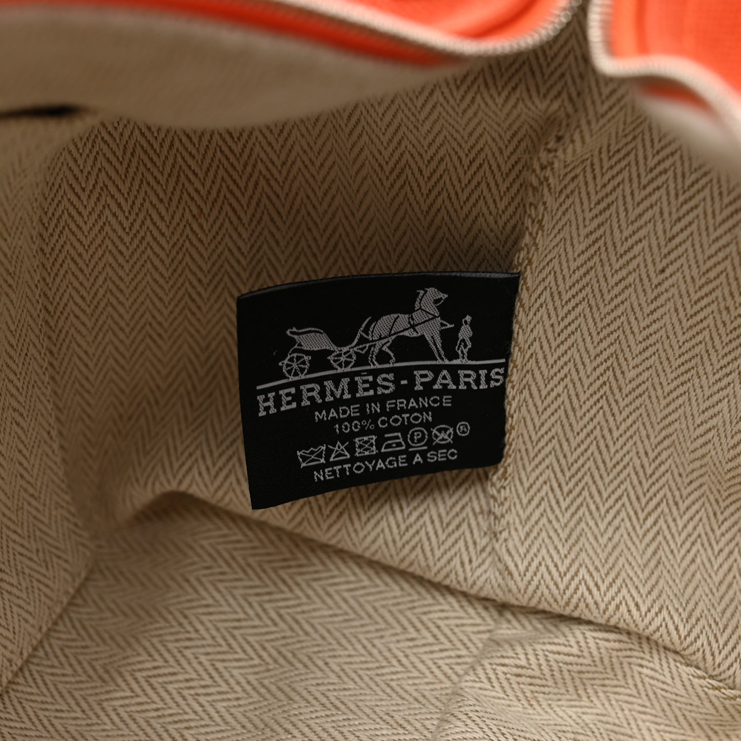 Canvas Small Bride-A-Brac Pouch Orange Burgundy