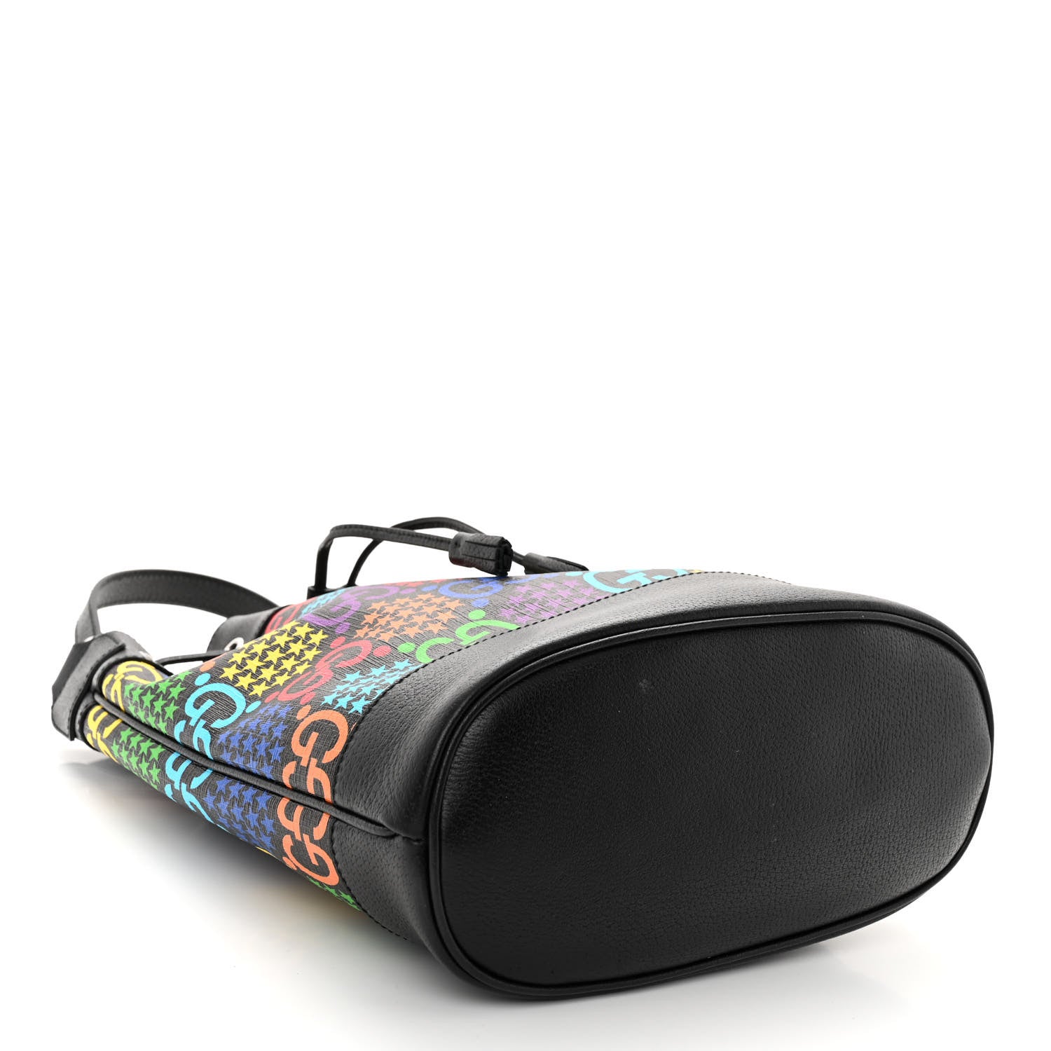 Gucci GG Supreme Monogram Psychedelic Bucket Bag Black 4 of 10