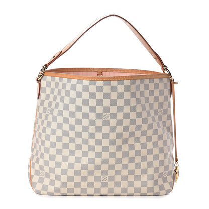 Louis Vuitton Damier Azur Delightful MM Rose Ballerine 1 of 8