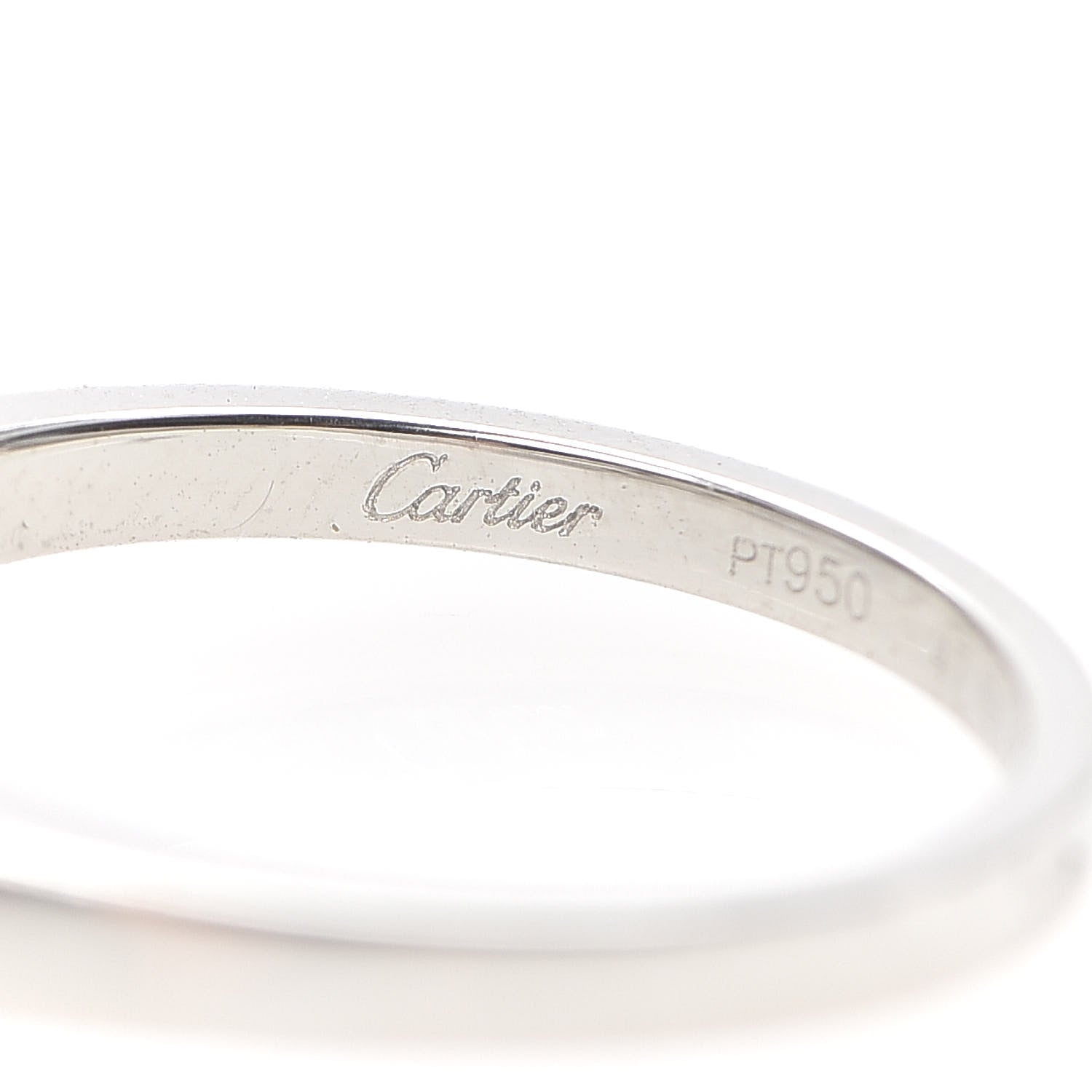 Cartier Platinum Diamond .35ct Ballerine Solitaire Engagement Ring 47 4 4 of 6