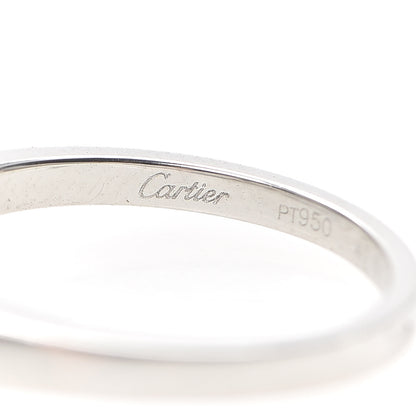 Cartier Platinum Diamond .35ct Ballerine Solitaire Engagement Ring 47 4 4 of 6