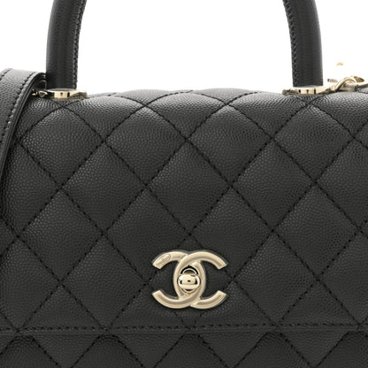 Chanel Caviar Quilted Mini Coco Handle Flap Black 8 of 11