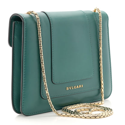 Bulgari Calfskin Serpenti Forever Crossbody Bag Emerald Green 4 of 13
