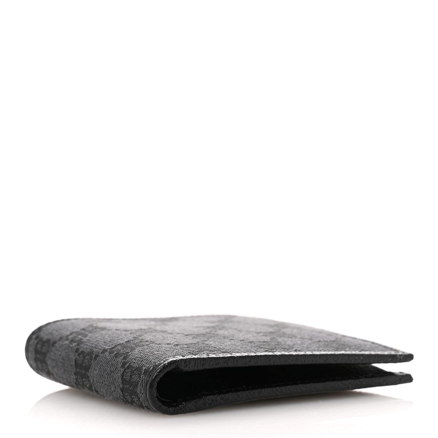 X BALENCIAGA Canvas BB Monogram Bi-Fold Wallet Black