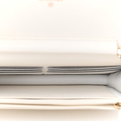 Chanel Caviar Quilted Wallet On Chain WOC White 5 of 10