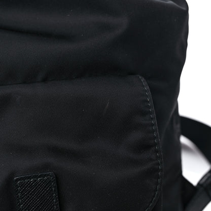 Prada Tessuto Nylon Saffiano Medium Backpack Black 13 of 15