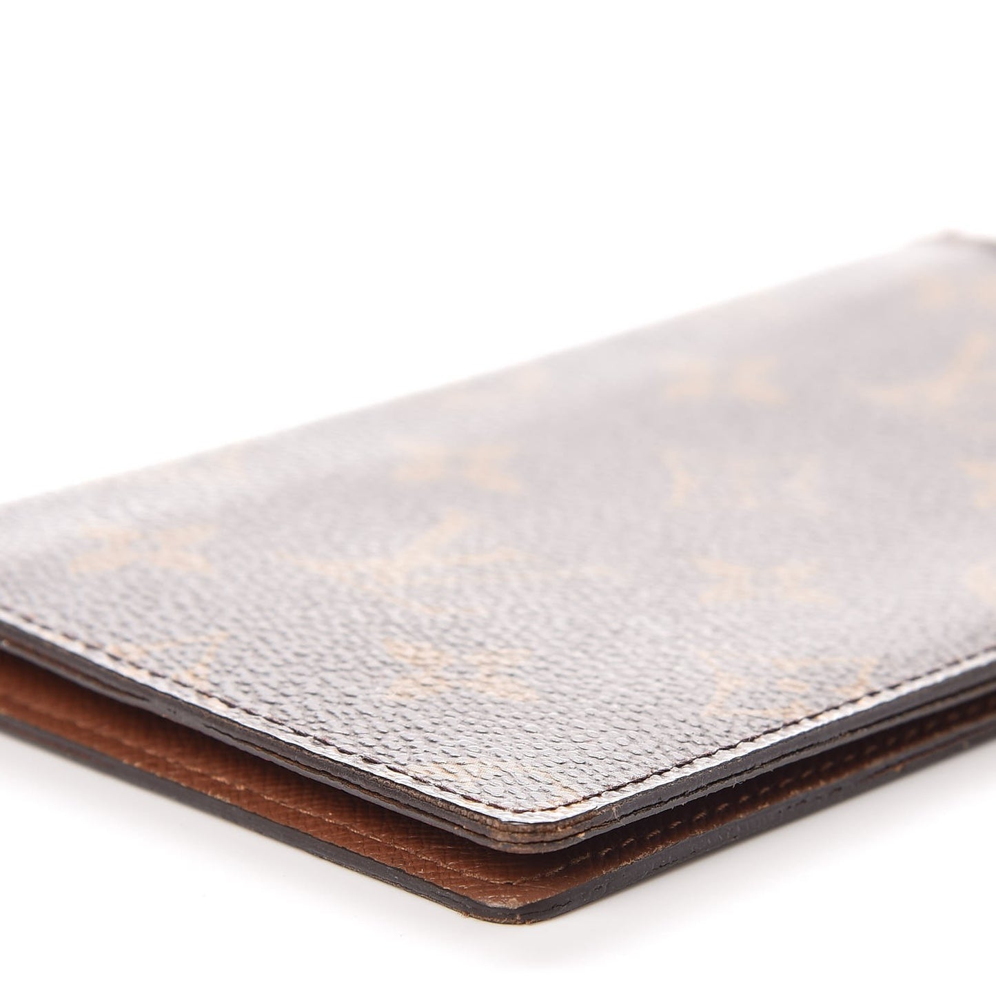 Monogram Checkbook Holder Wallet