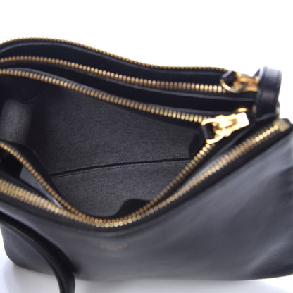 Celine Lambskin Small Trio Crossbody Bag Black 6 of 12