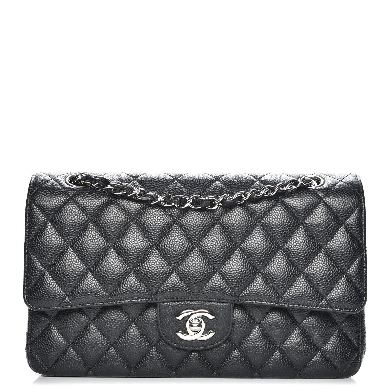Chanel Caviar Quilted Medium Double Flap Black 1 of 7