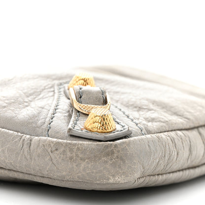 Balenciaga Agneau Giant 12 Gold Hardware Flat Crossbody Gris Pyrite 10 of 16