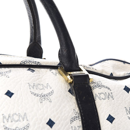 MCM Visetos Weekender Duffle Bag White 11 of 18