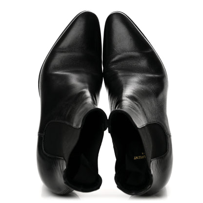 Saint Laurent Incrociato Muriel Vassili 60 Ankle Zip Boots 35 Black 2 of 10