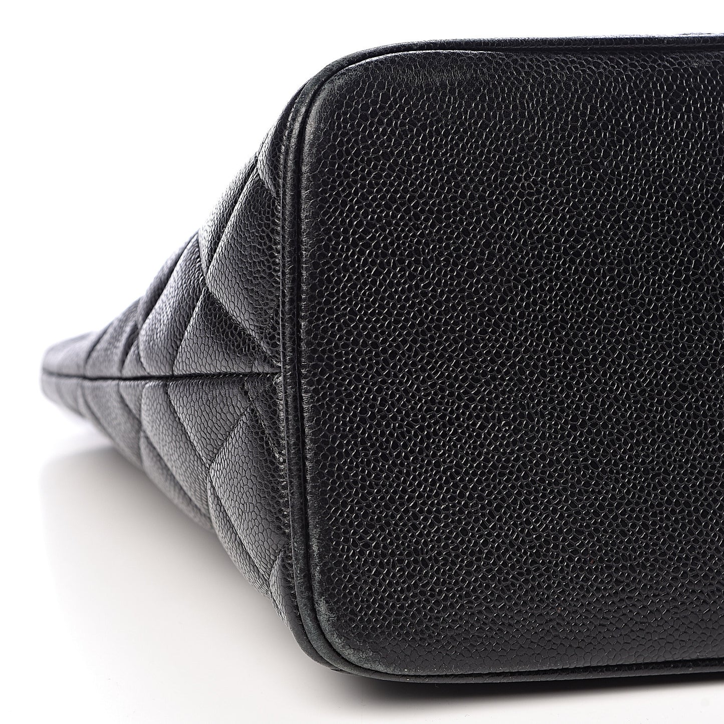 Caviar Quilted Medallion Tote Black