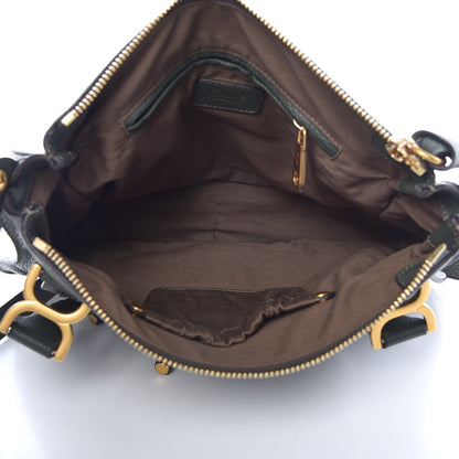 Chloe Calfskin Medium Marcie Satchel Midnight Green 6 of 11