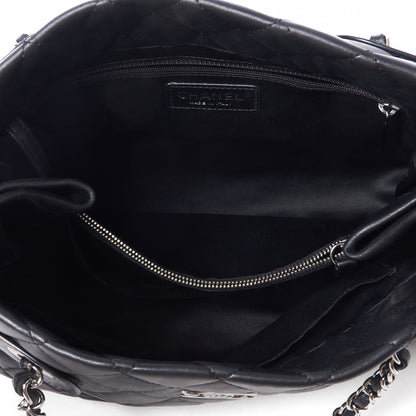 Chanel Lambskin Quilted Small Coco Loop Tote Black 6 of 9