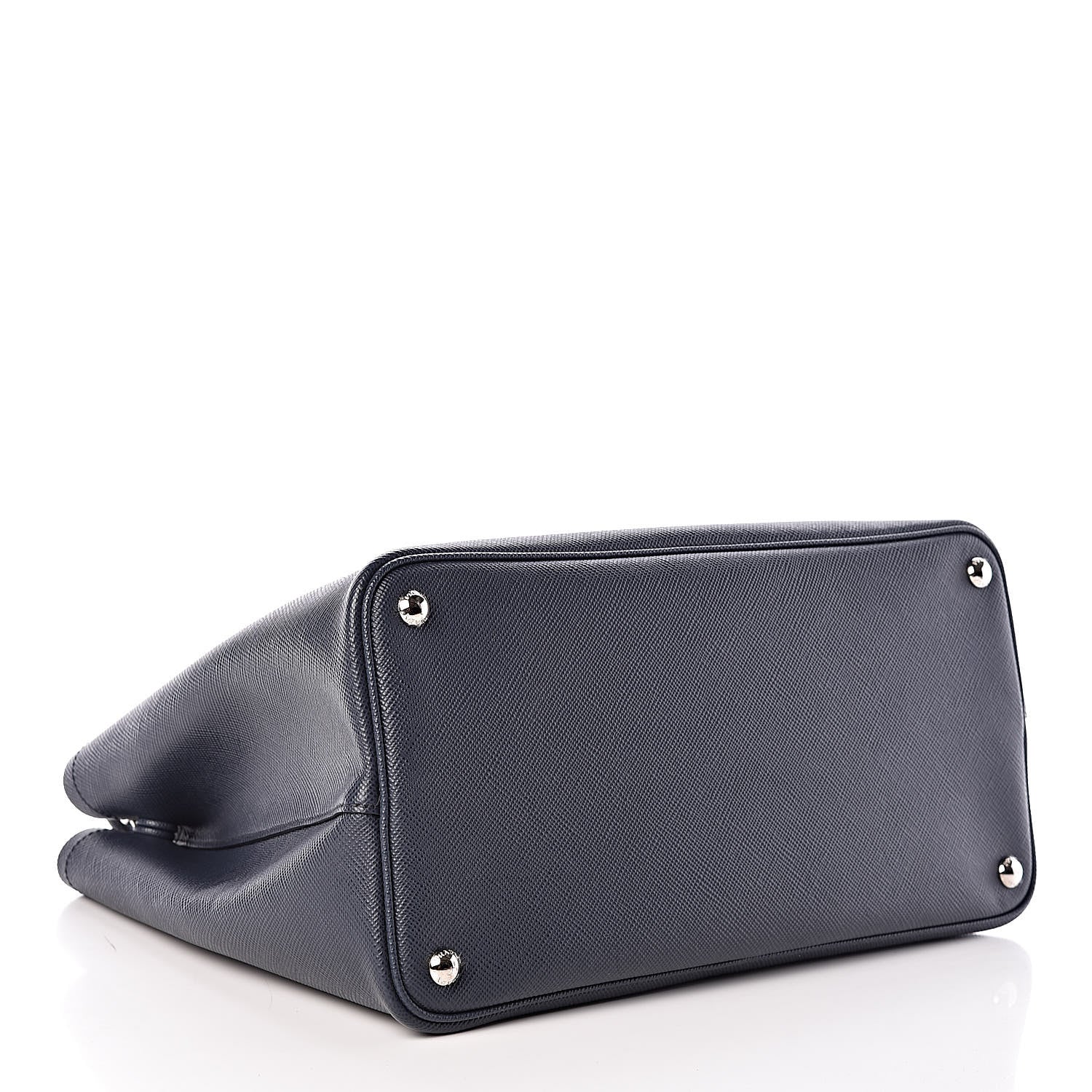Prada Saffiano Cuir Medium Double Handle Tote Baltico Astrale 4 of 11