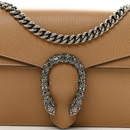 Gucci Dollar Calfskin Crystal Small Dionysus Shoulder Bag Natural Tan Black Diamond 8 of 11