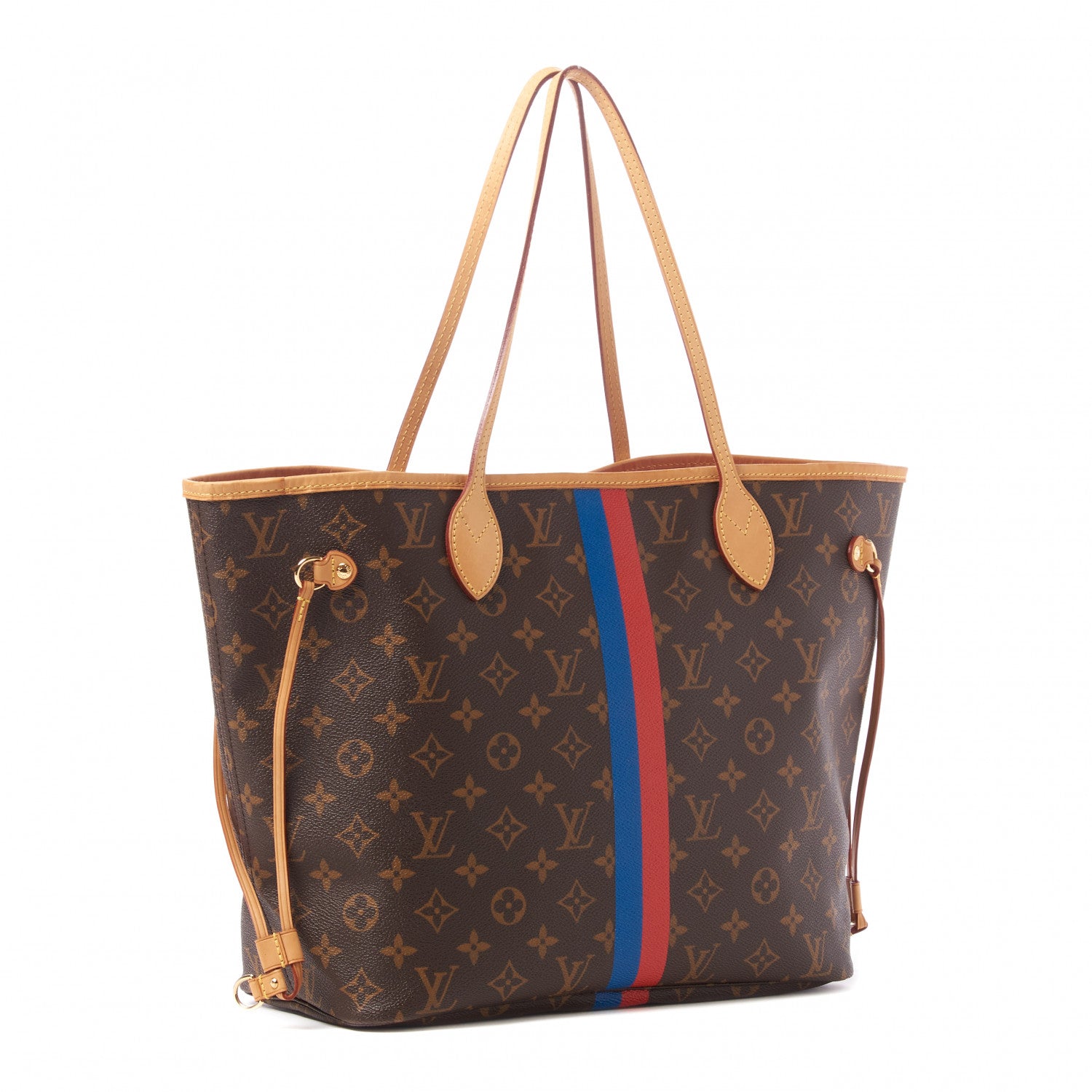Louis Vuitton Monogram My LV Heritage Neverfull Rouge Blue De France 2 of 8