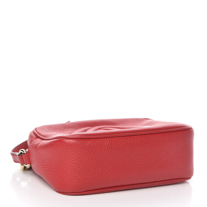 Gucci Pebbled Calfskin Small Soho Disco Bag Tabasco Red 4 of 14