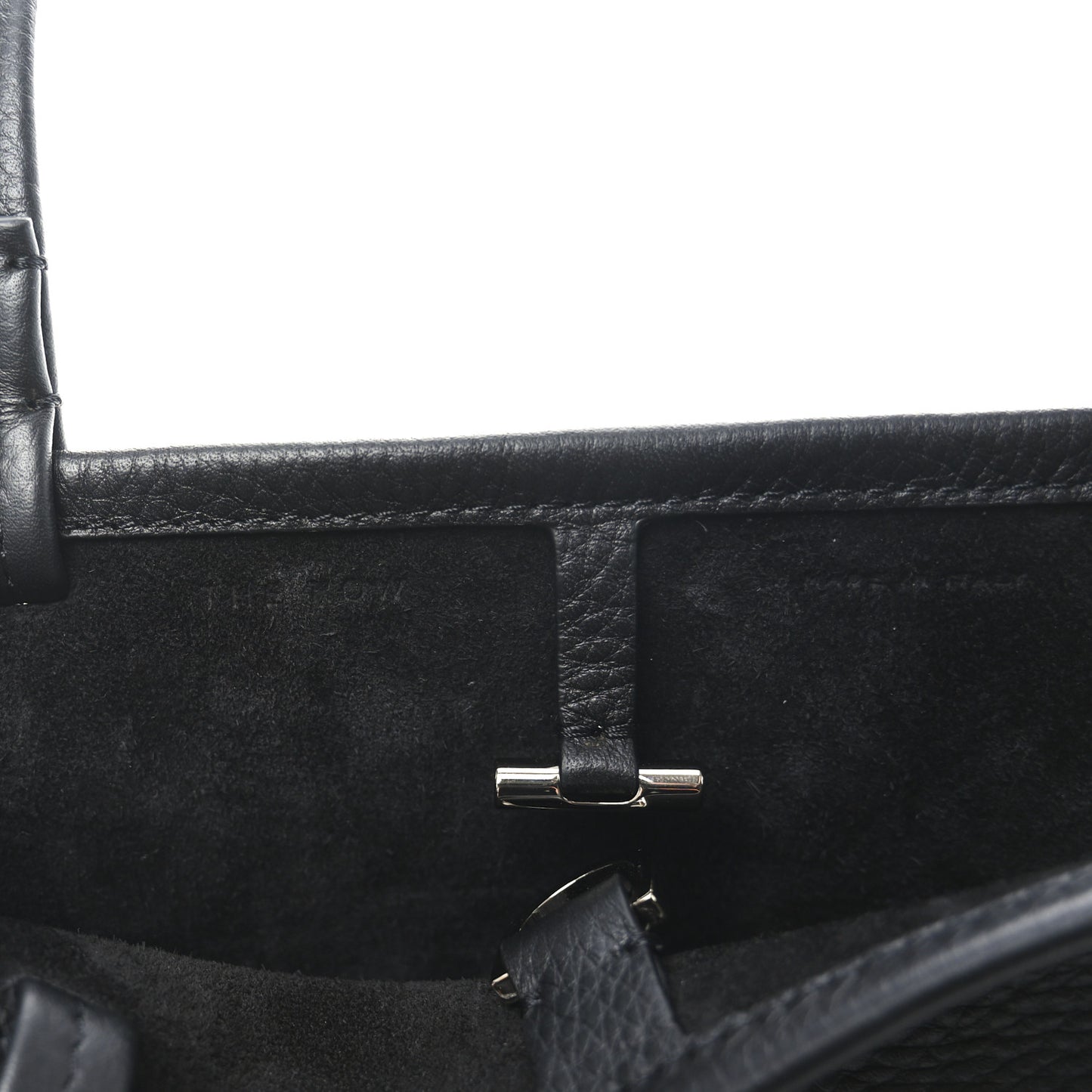 Grained Calfskin Small Park Tote Black