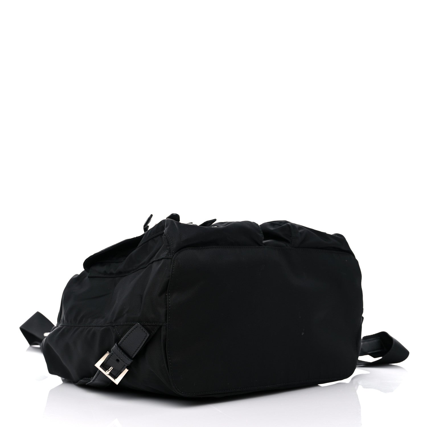 Prada Tessuto Nylon Saffiano Medium Backpack Black 3 of 11