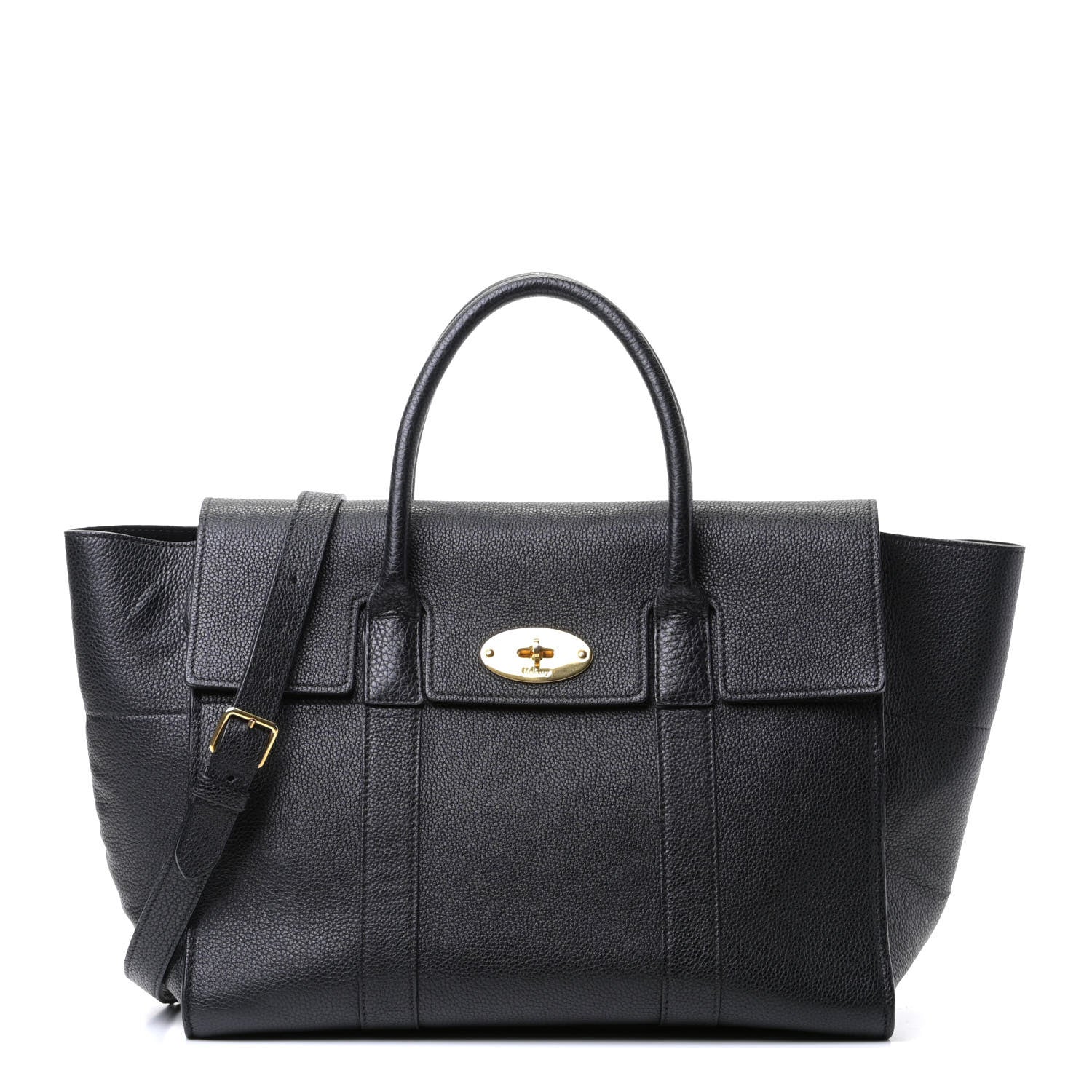 Mulberry Classic Grain Medium New Bayswater Black 1 of 5
