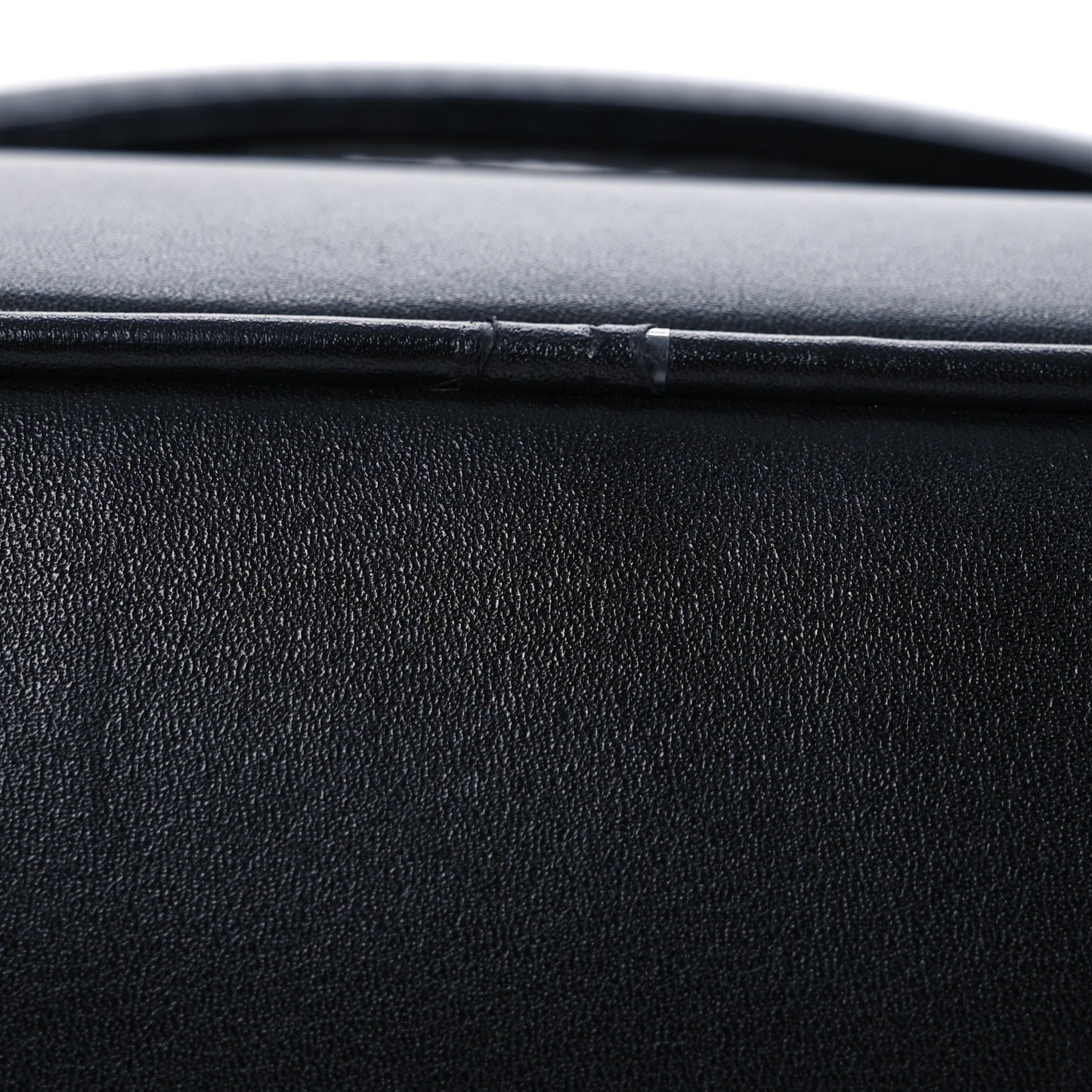 Lambskin Vanity Cosmetic Case Black