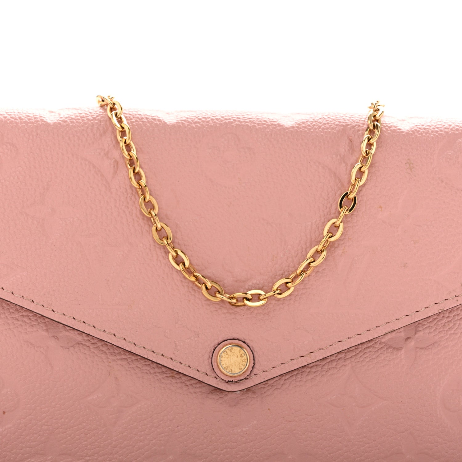 Louis Vuitton Empreinte Pochette Felicie Chain Wallet Rose Poudre 8 of 13