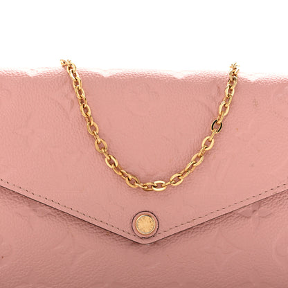 Louis Vuitton Empreinte Pochette Felicie Chain Wallet Rose Poudre 8 of 13