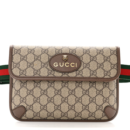 Gucci GG Supreme Monogram Neo Vintage Web Belt Bag Brown 9 of 12