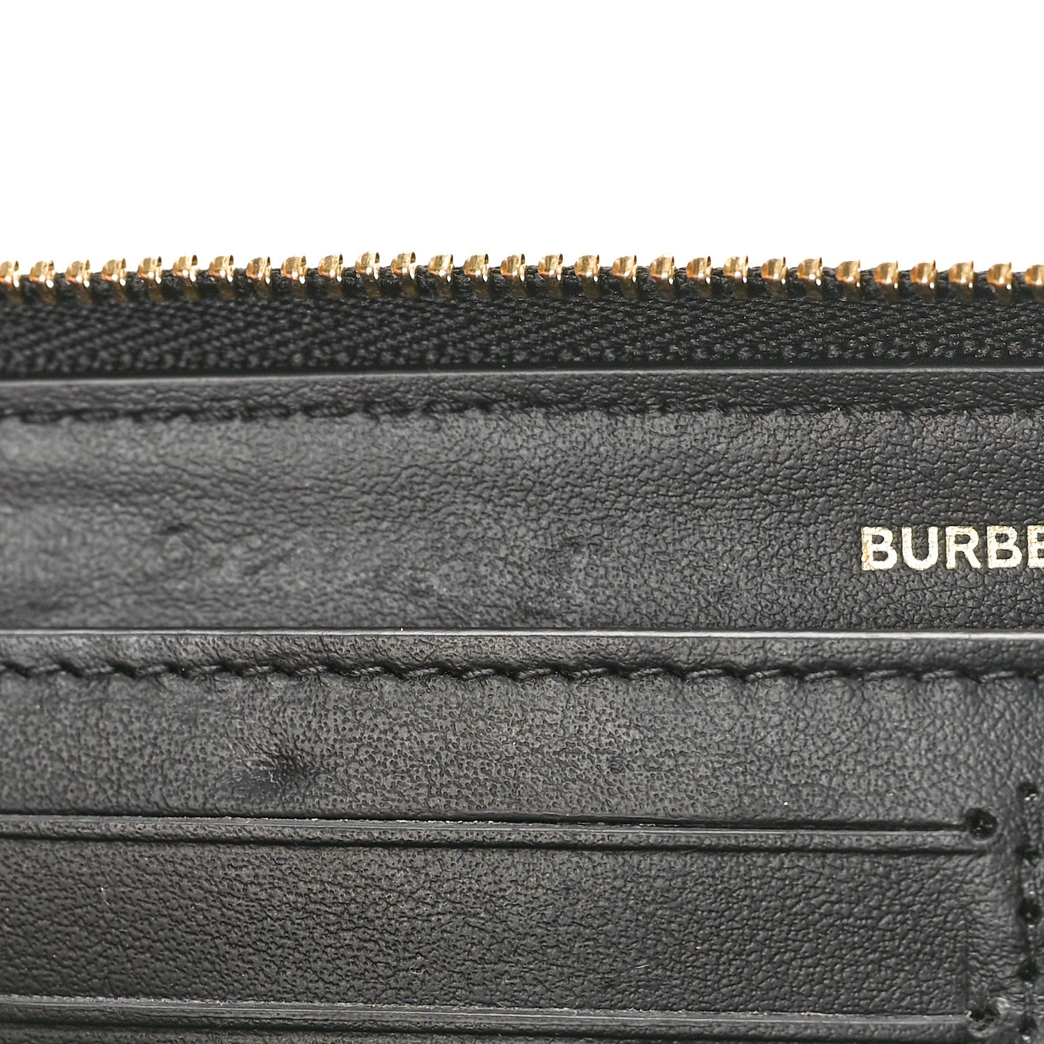 Burberry Vintage Check Elmore Zip Around Wallet Black 8 of 8