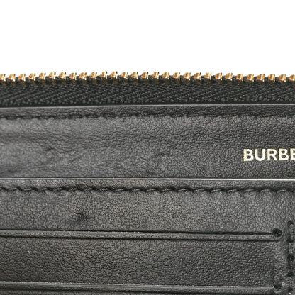 Burberry Vintage Check Elmore Zip Around Wallet Black 8 of 8