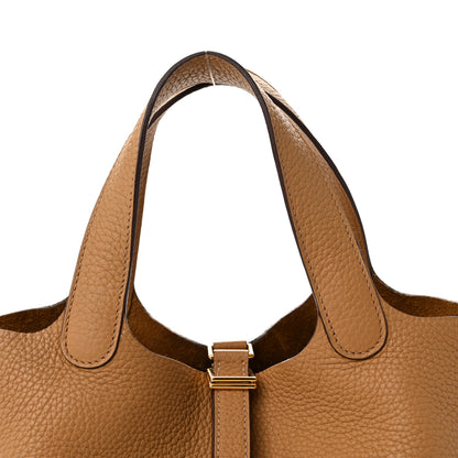 Hermes Taurillon Clemence Picotin Lock 18 Biscuit 8 of 11