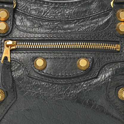 Balenciaga Agneau Giant 12 Gold Hardware Mini City Gris Fossile 8 of 12