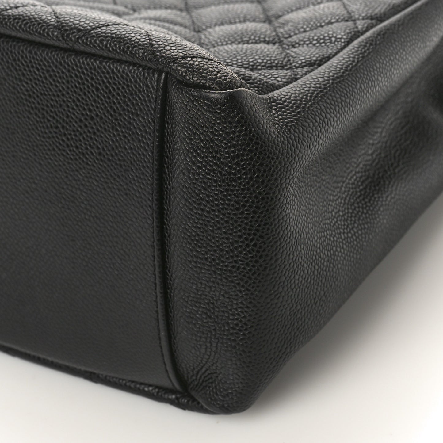 Caviar Quilted Grand Shopping Tote GST Black