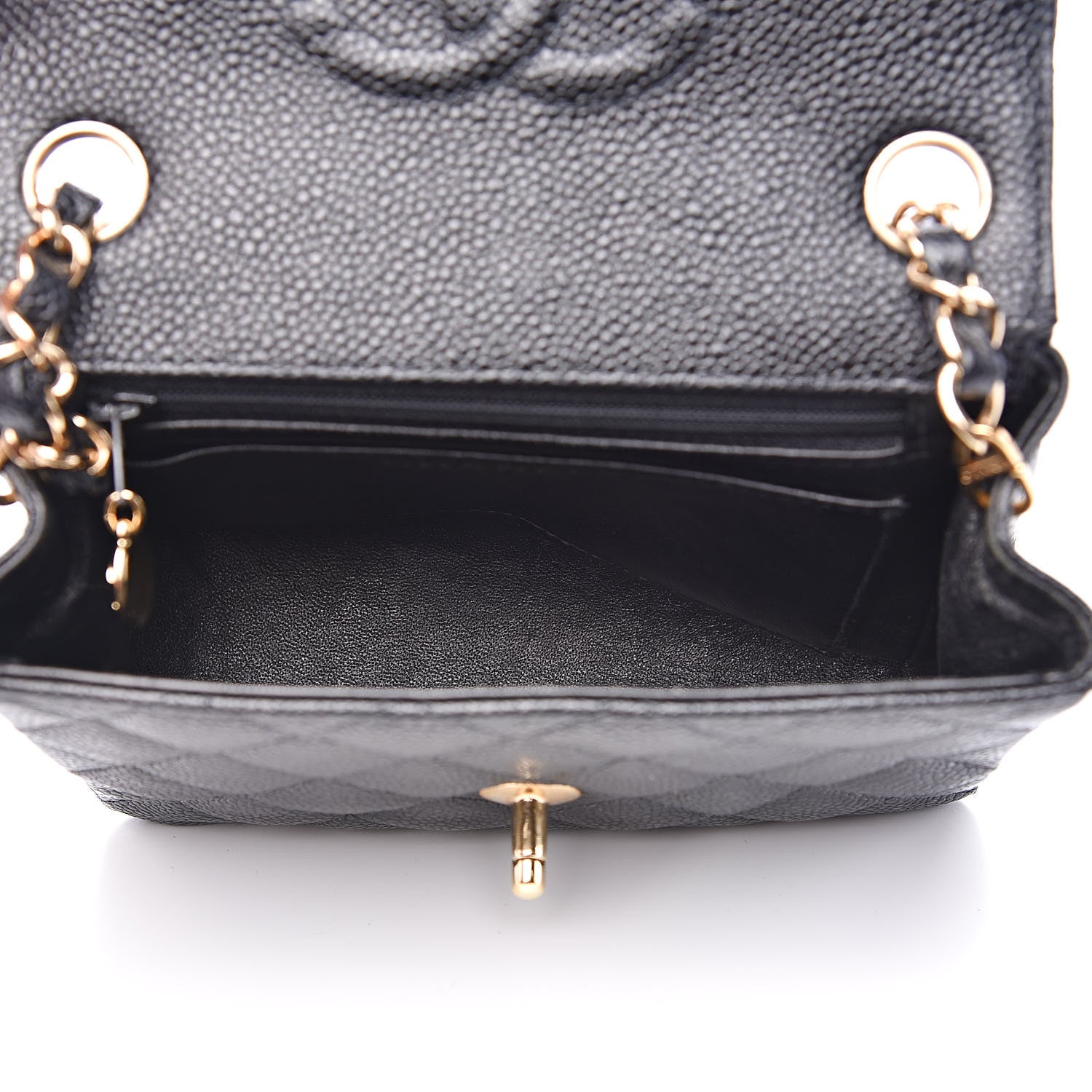 Chanel Caviar Quilted Mini Square Flap Black 5 of 11