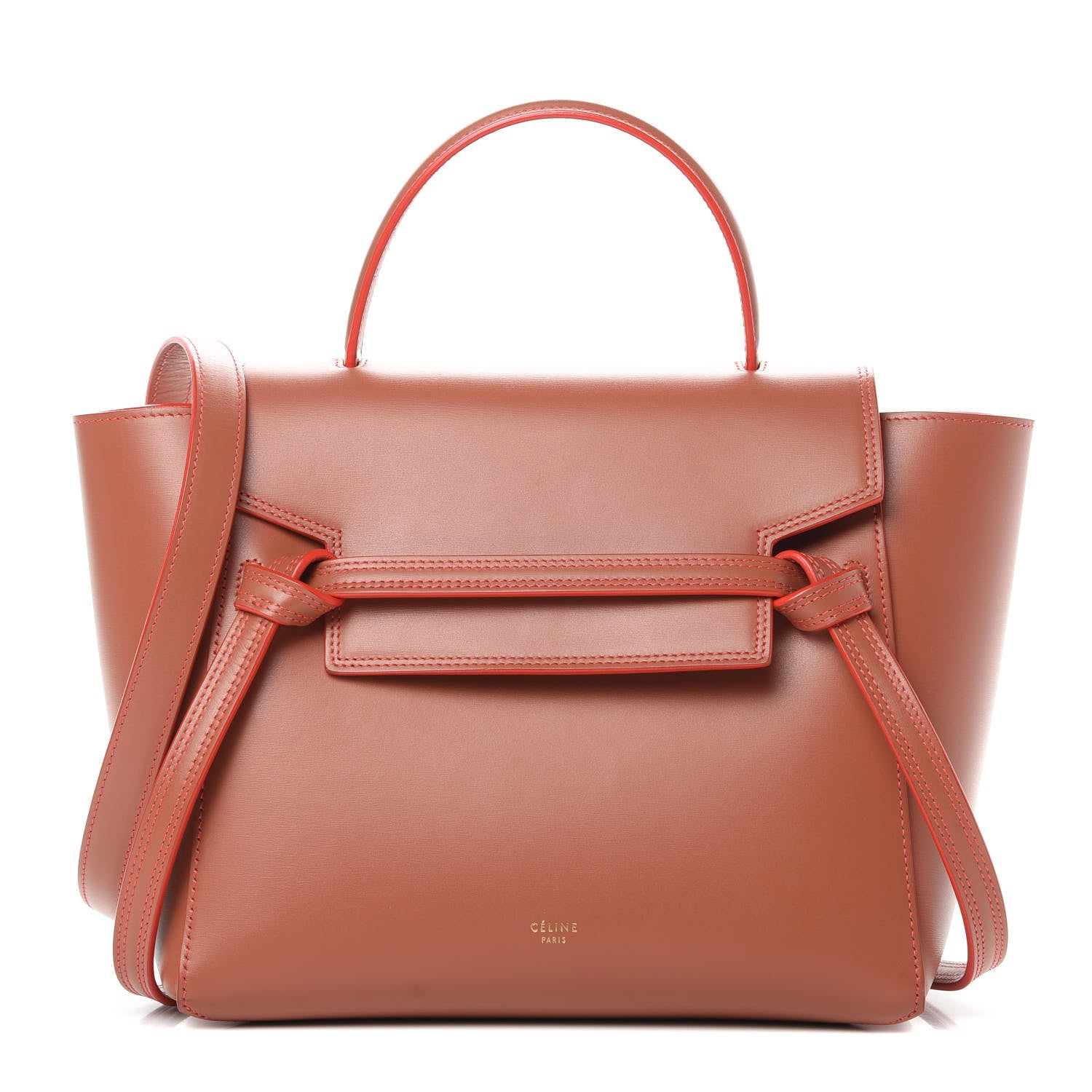 Celine Smooth Calfskin Mini Belt Bag Terracotta 1 of 13