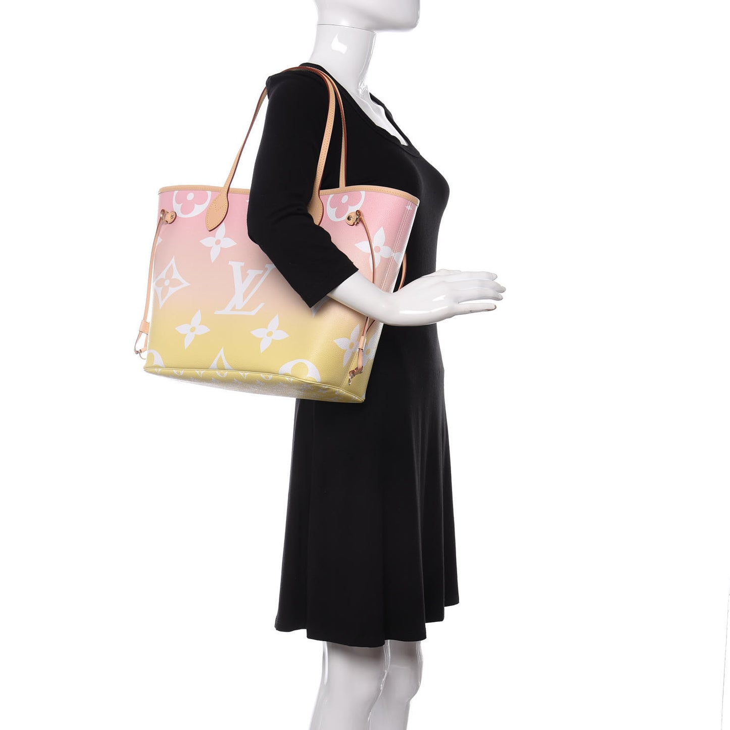 Monogram Giant By The Pool Neverfull MM Light Pink