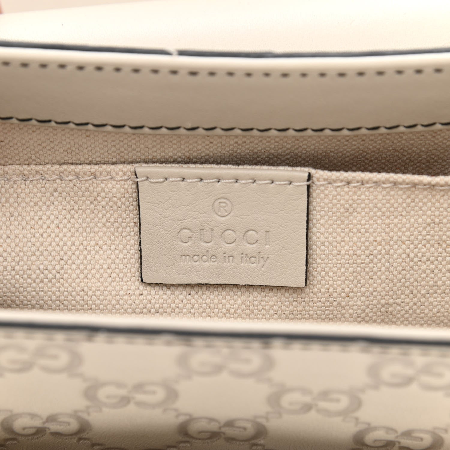 Gucci Guccissima Signature Medium Emily Chain Shoulder Bag Mystic White 6 of 10