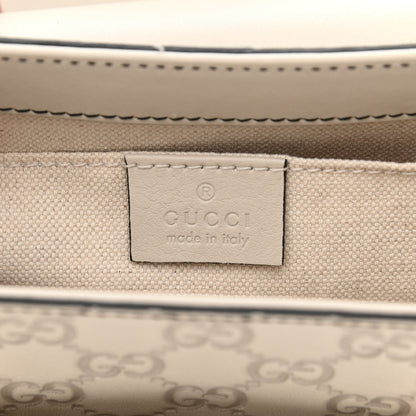 Gucci Guccissima Signature Medium Emily Chain Shoulder Bag Mystic White 6 of 10