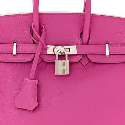 Hermes Taurillon Novillo Birkin 25 Magnolia Capucine 8 of 11