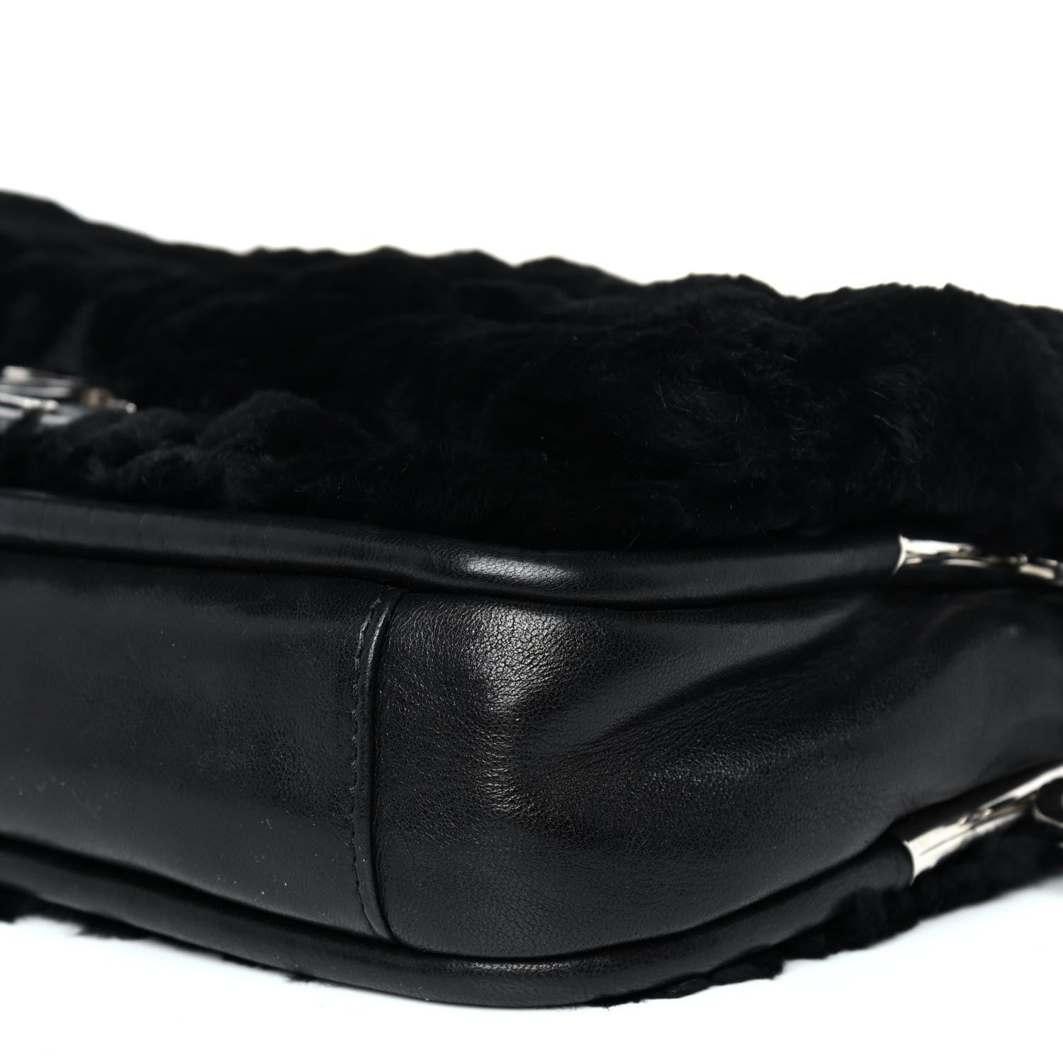 Chanel Rabbit Fur Flap Black 11 of 13