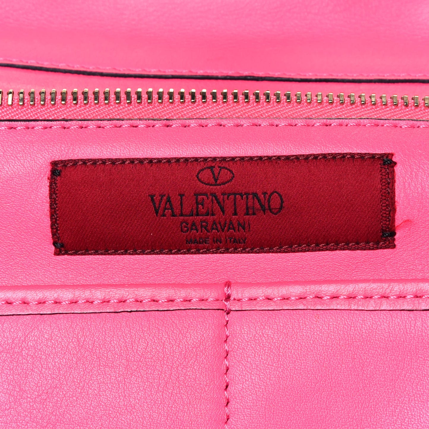 Vitello Medium Rockstud Tote Fuxia Fluo