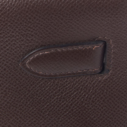 Hermes Epsom Kelly Sellier 32 Chocolate 9 of 33