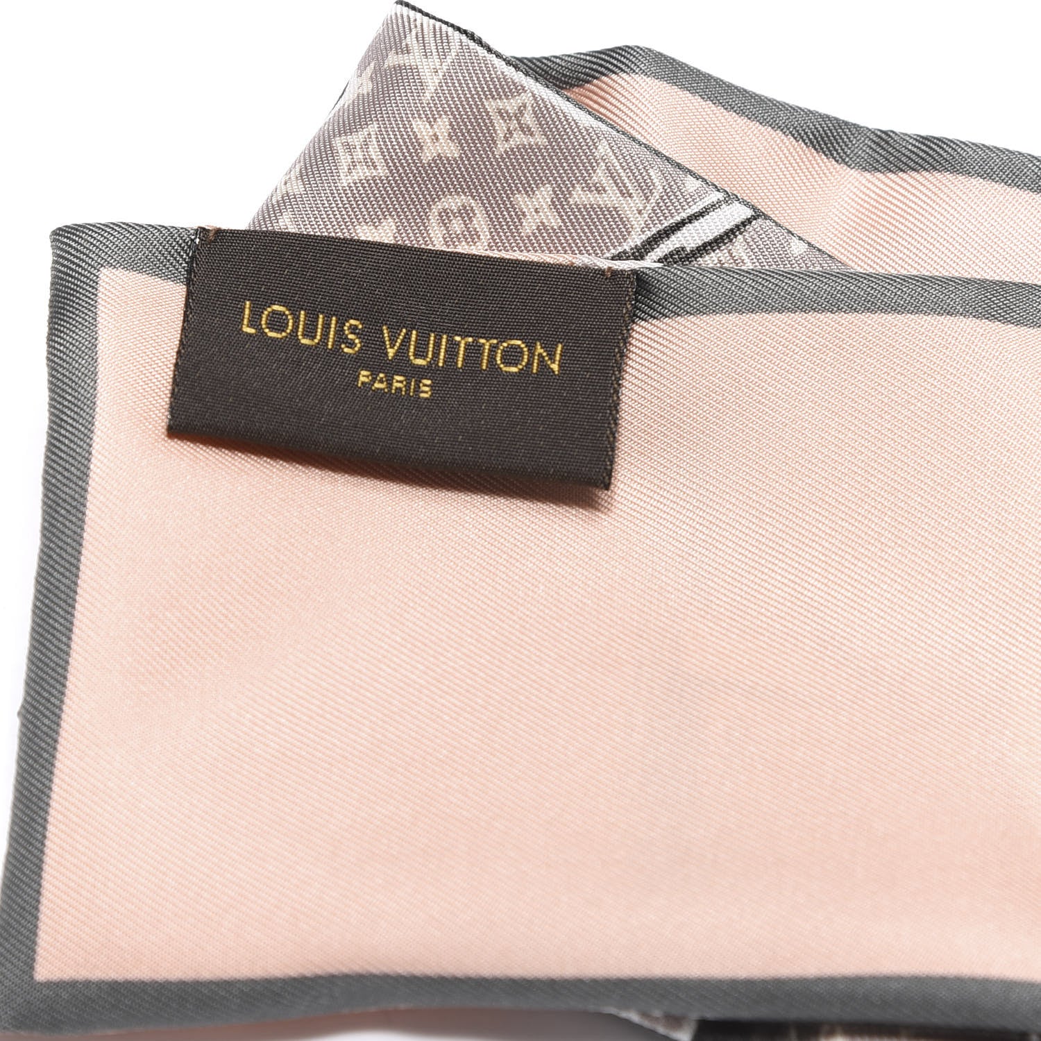 Louis Vuitton Silk Monogram Trunks Bandeau Rose Poudre 3 of 3